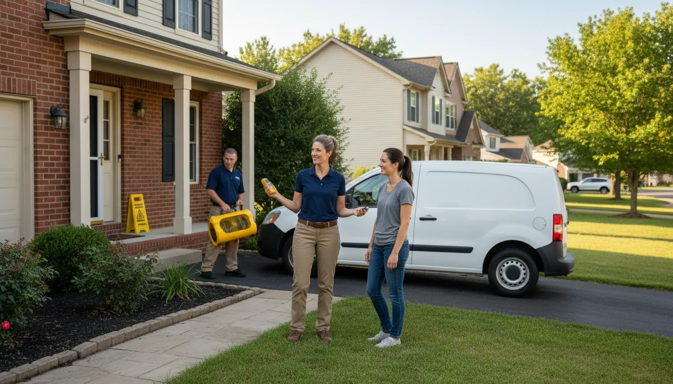 Residential water damage restoration in Cookeville, TN